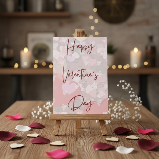 Cute Hearts Eenvoudige Valentijnsdag Kaart