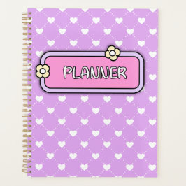 Cute Hearts Flower cover Planner