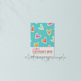 Cute Hearts Happy Valentine Day Card Kaart