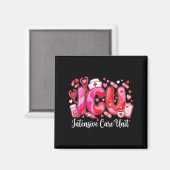 Cute Hearts Icu Valentine Nurse Valentines Day Shi Magneet (Voorkant / Achterkant)