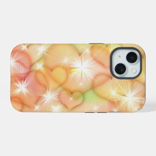 Cute Hearts iPhone 15 Case (Achterkant horizontaal)