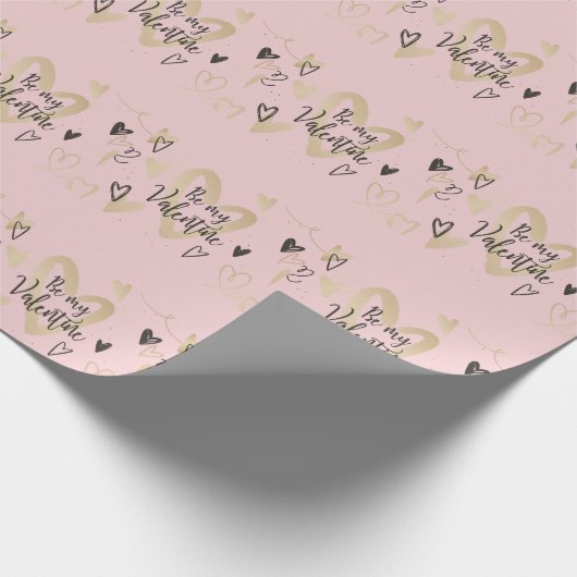 Cute Hearts is mijn Valentijn Cadeaupapier (Hoek)