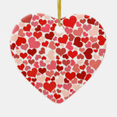 Cute Hearts Keramisch Ornament (Voorkant)