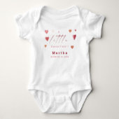 Cute Hearts Little Sweetheart Nieuwgeboren Meisje Romper (Voorkant)