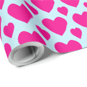 Cute Hearts Love Valentijnsdag Pattern Cadeaupapier (Rol Hoek)