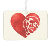 Cute Hearts Maltese Dog Puppy Lover Valentijnsdag Luchtverfrisser (Achterkant)