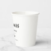 Cute Hearts Mr & Mrs Wedding Verloving Papieren Bekers (Links)