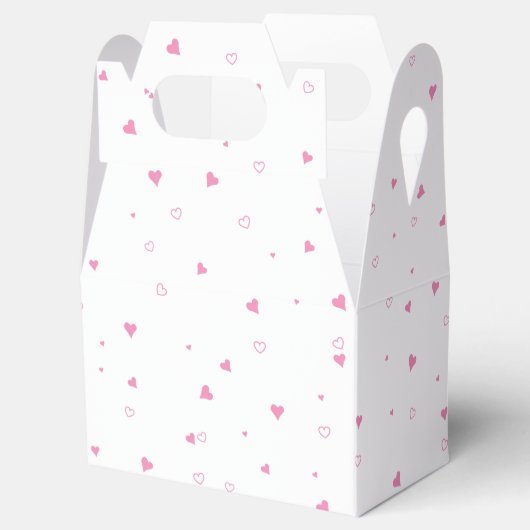 Cute Hearts Naadloos Patroon, Valentijnse Cft Bedankdoosjes (Geopend)