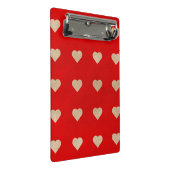 Cute Hearts on Red Background iPhone / iPad case Mini Klembord (Schuin)