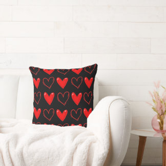 Cute Hearts Patroon Pastel Minimalistische Decorat Kussen