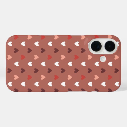 Cute Hearts Pattern – Soft Love Aesthetic  Case-Mate iPhone Case (Achterkant (horizontaal))