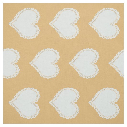 Cute Hearts Pattern Stof (Swatch)
