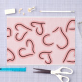 Cute Hearts Red Tissuepapier (Craft)