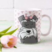 Cute Hearts Schnauzer Koffiemok
