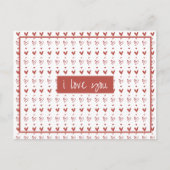 Cute Hearts Stijl 3 Briefkaart (Voorkant)
