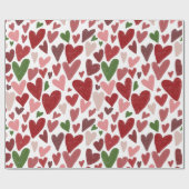 Cute hearts valentine's  day Mug Cadeaupapier (Vlak)