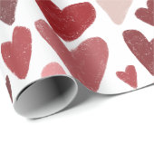 Cute hearts valentine's  day Mug Cadeaupapier (Rol Hoek)