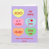 Cute Hearts XOXO Wees van mij Valentijnskaart Feestdagen Kaart (Voorkant)