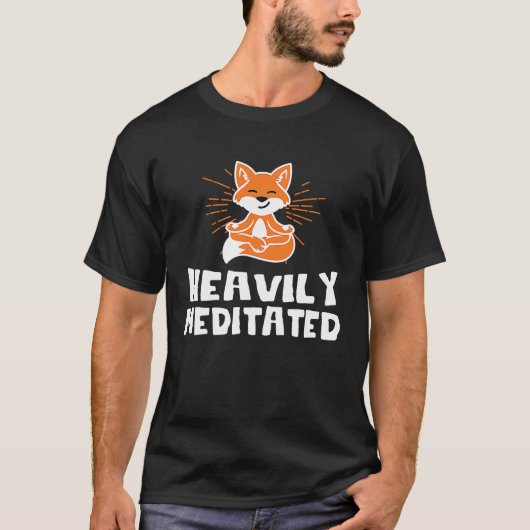 Cute Heavily Fox Meditated Yoga Fox Yoga Instructo T-shirt (Voorkant)