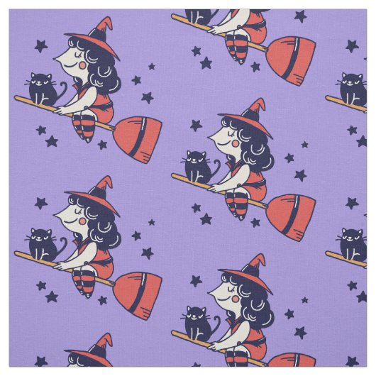 Cute hech Halloween fabric Stof (Swatch)