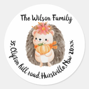 Cute Hedégel Address Sticker