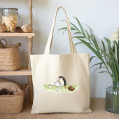 Cute Hedegel Animal met computerkleur Tote Bag