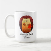 Cute Hedégel Animal World's Beste moeder Koffiemok (Links)