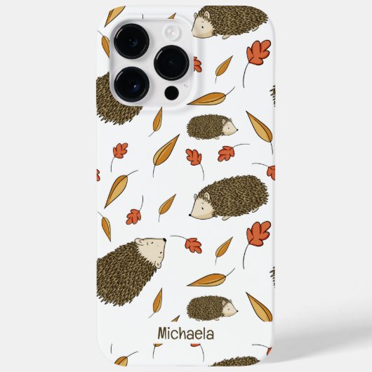 Cute Hedégel Autumn Leaves Pattern Case-Mate iPhone Case (Achterkant)