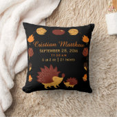 Cute Hedegel Birth Record New Baby Personalized Kussen (Deken)