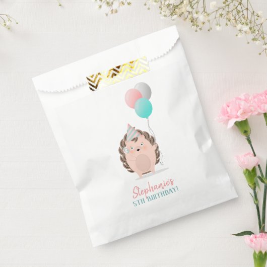 Cute Hedégel Birthday Bedankzakje (Gezegeld)