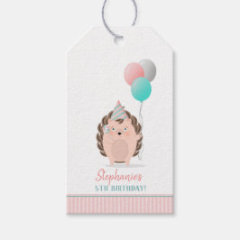 Cute Hedégel Birthday Cadeaulabel