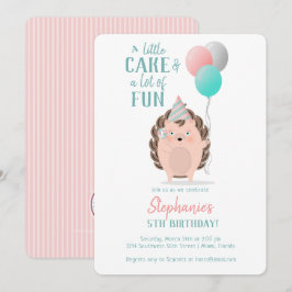 Cute Hedégel Birthday Kaart