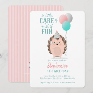 Cute Hedégel Birthday Kaart