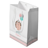 Cute Hedégel Birthday Medium Cadeauzakje (Achterkant Gekanteld)