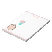 Cute Hedégel Birthday Notitieblok (Linkerzijde)