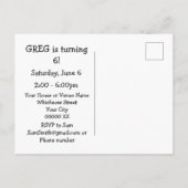 Cute Hedégel Birthday Party Uitnodiging Briefkaart (Achterkant)