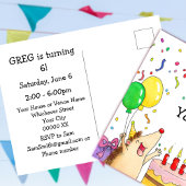 Cute Hedégel Birthday Party Uitnodiging Briefkaart