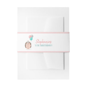 Cute Hedégel Birthday Uitnodigingen Wikkel