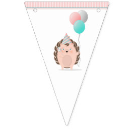 Cute Hedégel Birthday Vlaggetjes