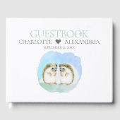 Cute Hedegel Brides Lesbian Gay Couple Wedding Gastenboek (Voorkant)