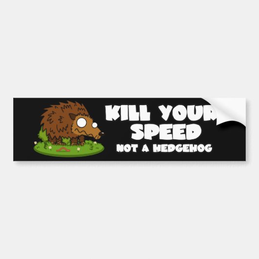 Cute Hedegel Bumpersticker (Voorkant)