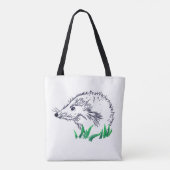 Cute Hedegel Drawing Canvas tas (Achterkant)