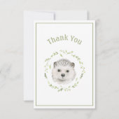 Cute Hedégel Eenvoudige dank je creditcard Bedankkaart (Voorkant)