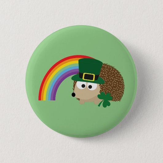 Cute Hedégel g Leprechaun Ronde Button 5,7 Cm (Voorkant)