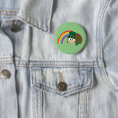 Cute Hedégel g Leprechaun Ronde Button 5,7 Cm (In situ)