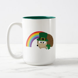 Cute Hedégel g Leprechaun Tweekleurige Koffiemok