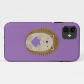Cute Hedegel Holidng a Paars Heart Case-Mate iPhone Case (Achterkant (horizontaal))