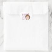 Cute Hedégel ik hou echt van egel. Hart Sticker (Tas)