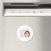 Cute Hedégel ik hou echt van egel. Magneet (Insitu (Vaatwasser))