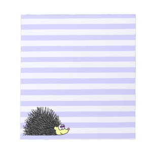Cute Hedégel-laptop - Blauwe streep Notitieblok
